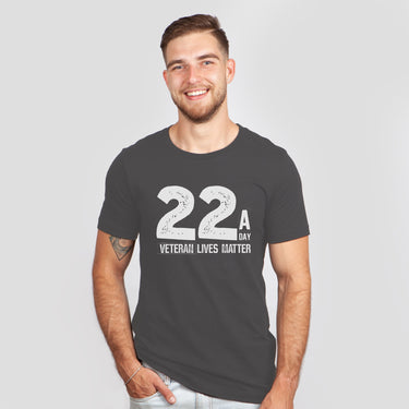 22 A Day Veteran Lives Matter Military Suicide Awareness T-Shirt